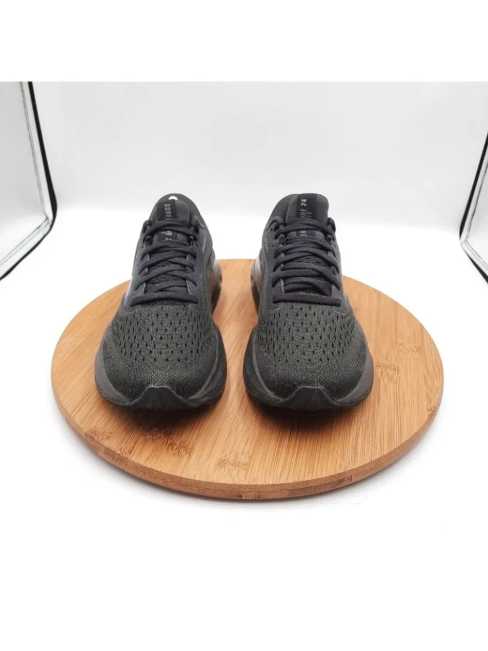 Brooks Adrenaline GTS 24 Womens Size 6.5 Shoes Triple Black Running Sneakers